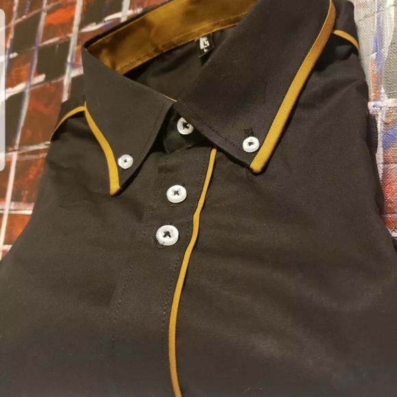 "Brand" Men's L Button Up Weatern Style Shirt - Picture 4 of 4